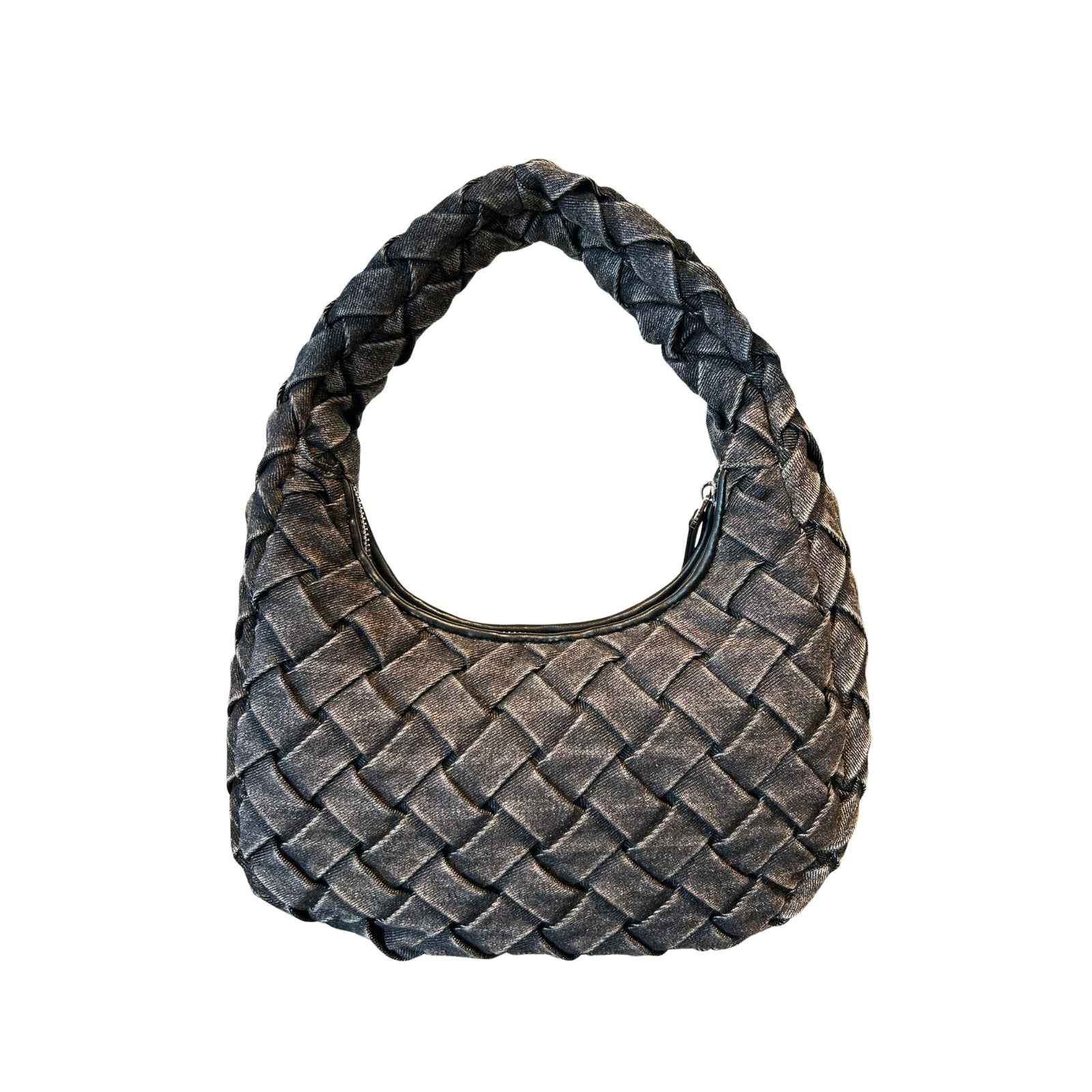 Maxi hobo bag denim plissè