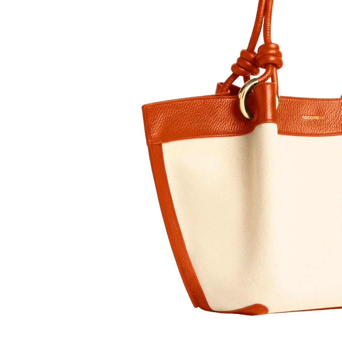 Borsa Finn in pelle e metallo - Naturale