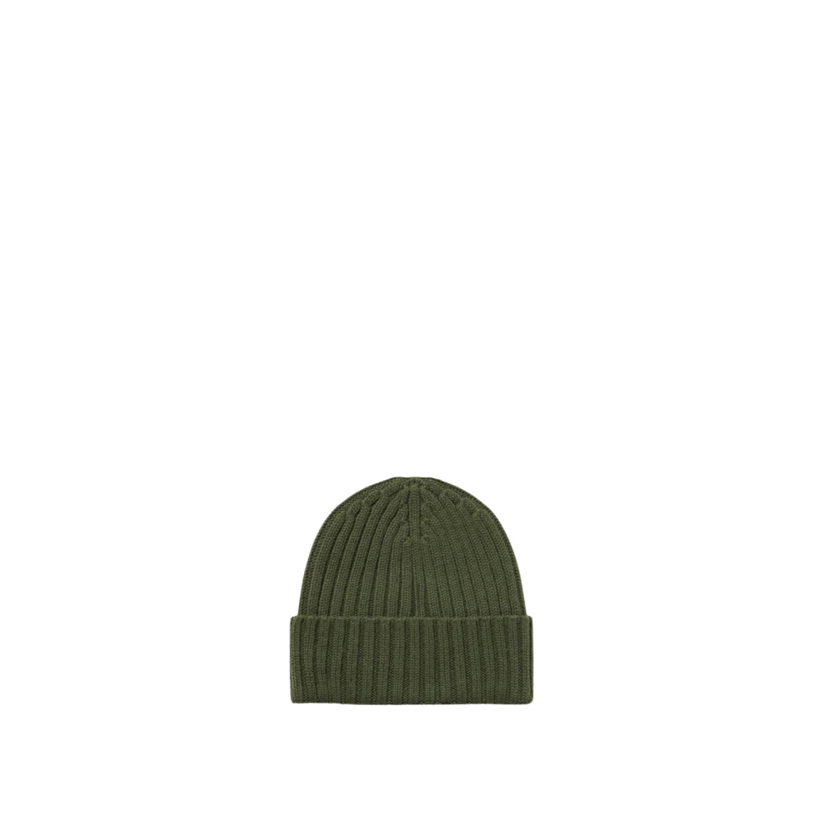 Berretto Wengen in lana con ricamo logo-VERDE
