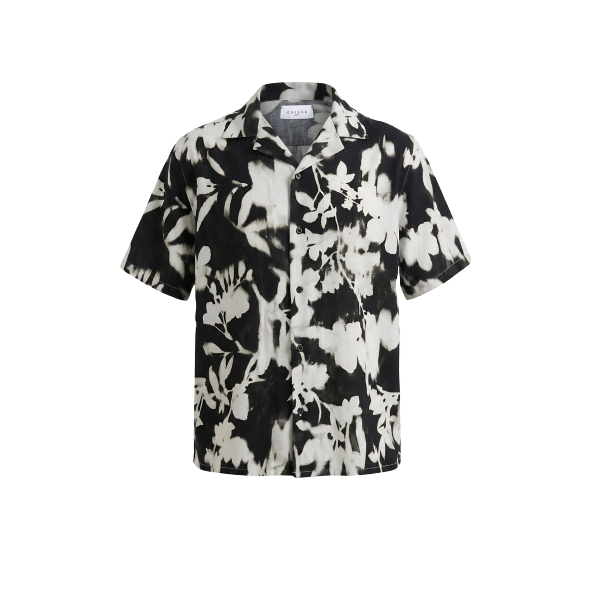 Camicia bowling stampata a fiori - Zaffiro