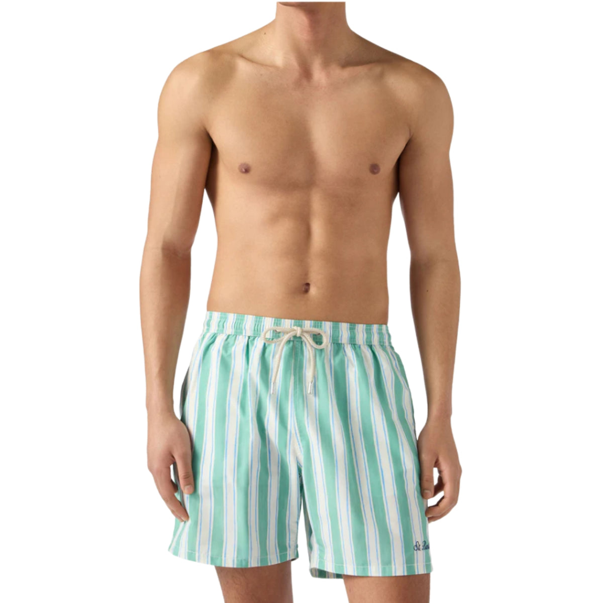 Costume mare Syros a righe - Verde