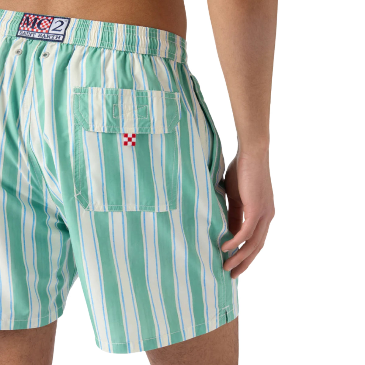 Costume mare Syros a righe - Verde