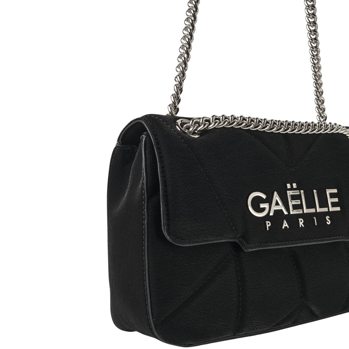 Borsa Maxi Shoulder Strap con logo metal - Nero
