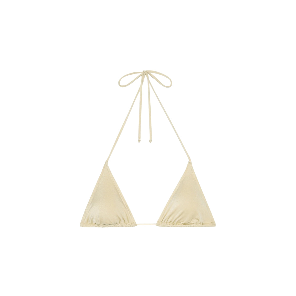 Top bikini triangolo scorrevole - Gold