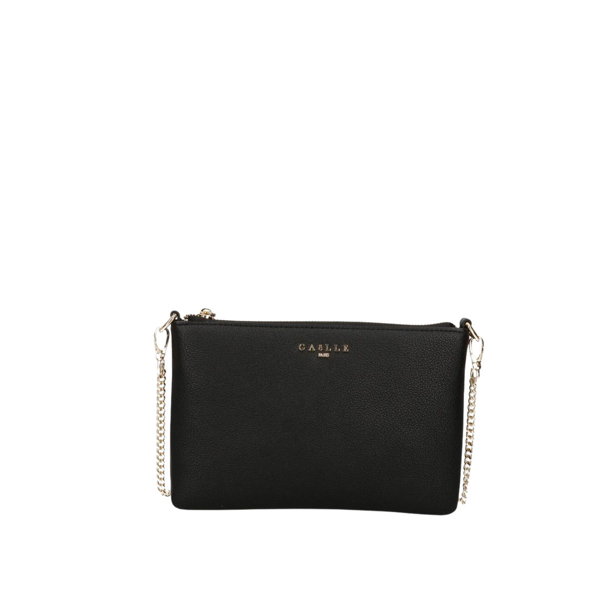 Mini pochette essential con tracolla a catena - Nero