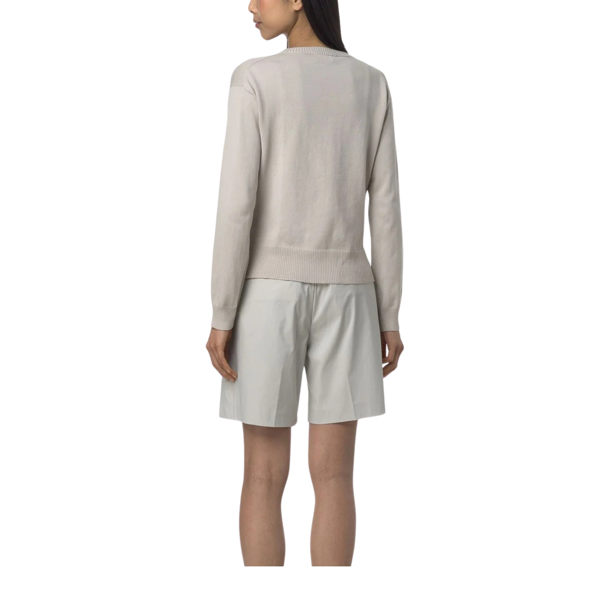 Bermuda Nive in gabardine chino - Beige