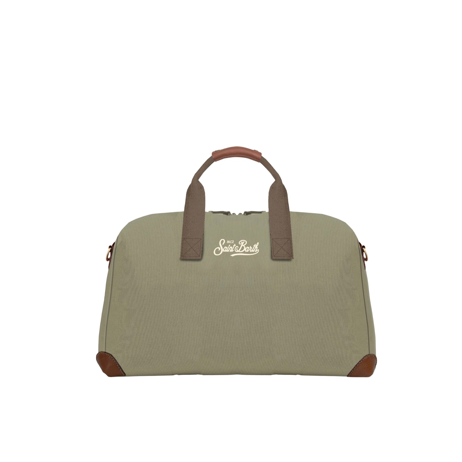 Borsone Daily in misto cotone con logo ricamato - VERDE