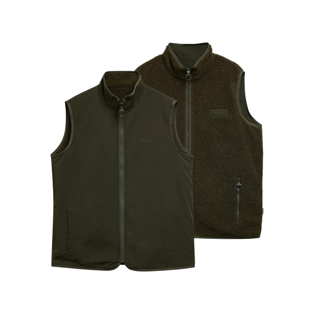 Gilet in pile reversibile