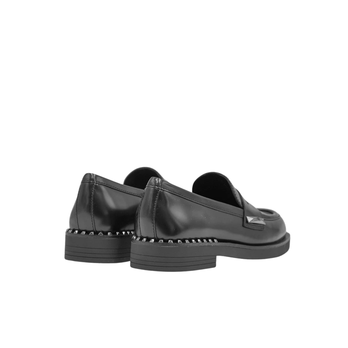 Mocassino Whispers in pelle spazzolata - Black