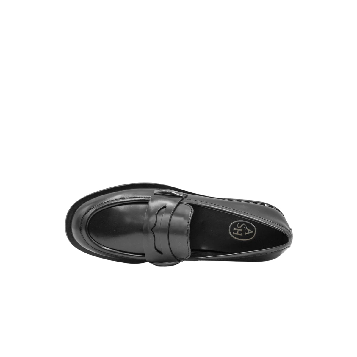 Mocassino Whispers in pelle spazzolata - Black