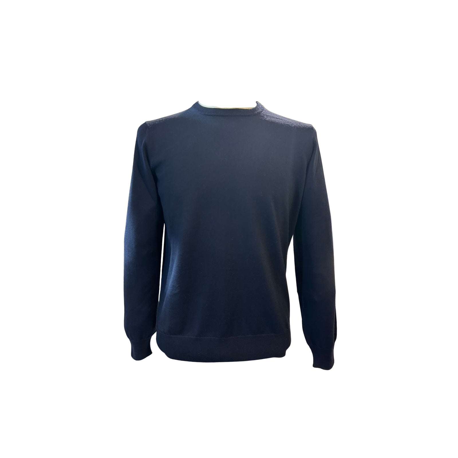 Maglia Girocollo In Lana Merinos Pettinata - PRUGNA