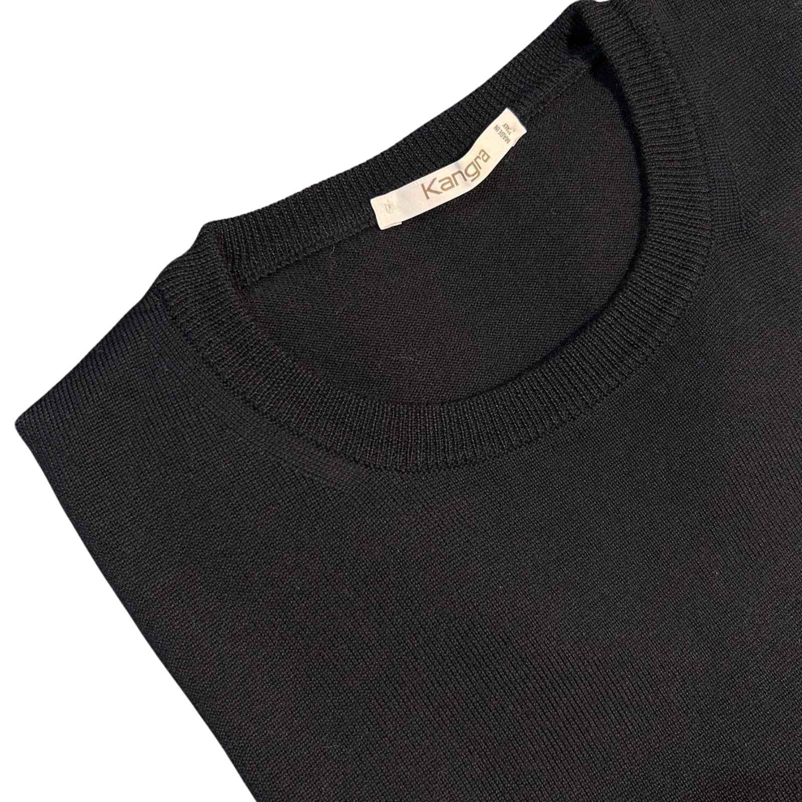 Maglia Girocollo In Lana Merinos Pettinata - PRUGNA