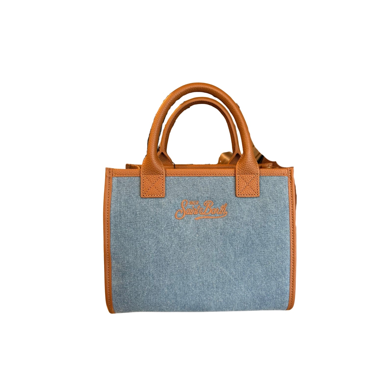 Vanity bag midi leather - DENIM
