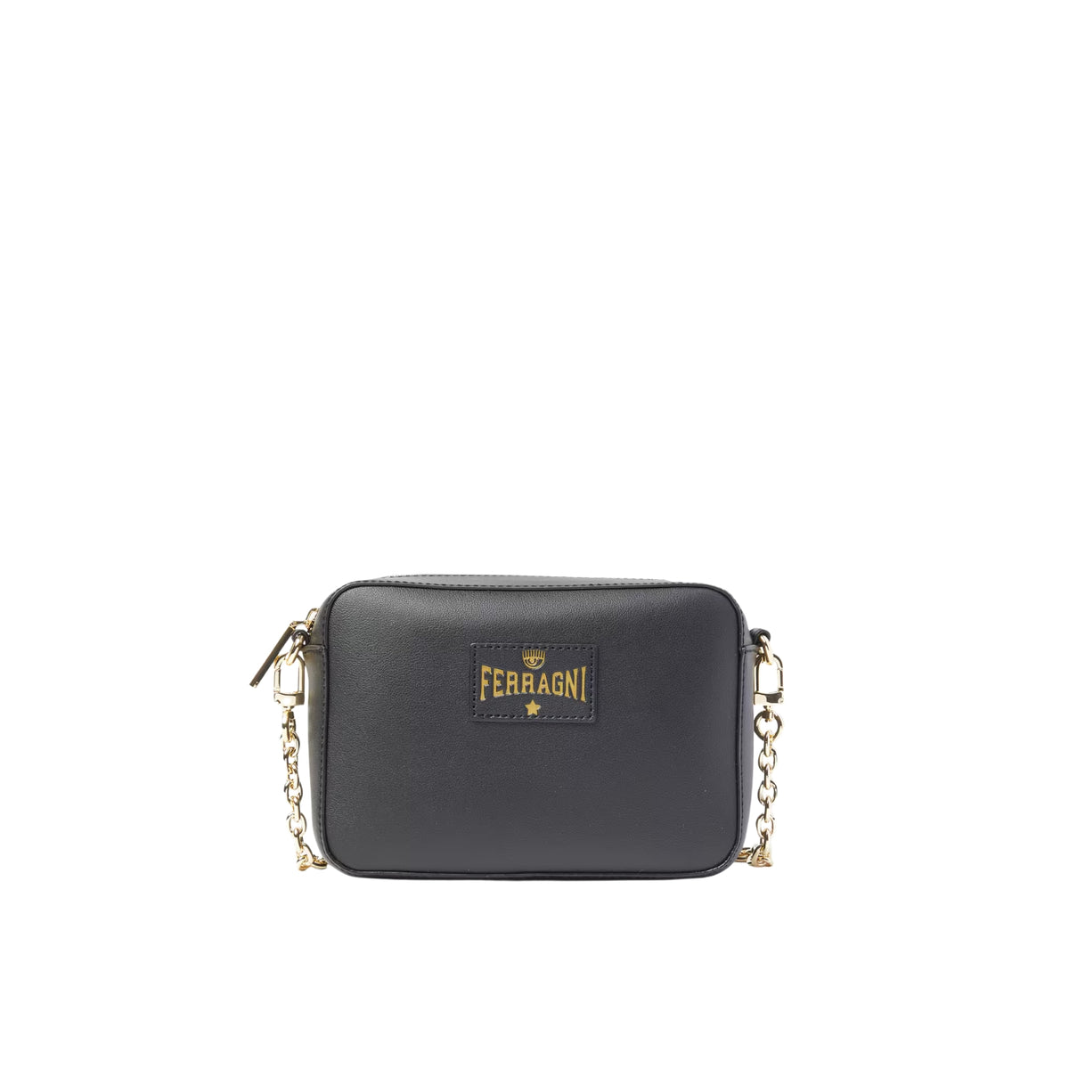 Borsa a tracolla CHIARA FERRAGNI in ecopelle tinta unita - Nero