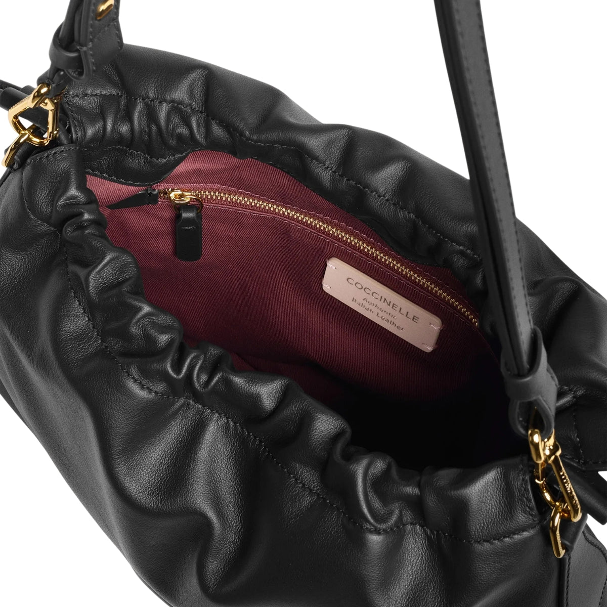Borsa Lidia con logo C-Me a rilievo - Nero