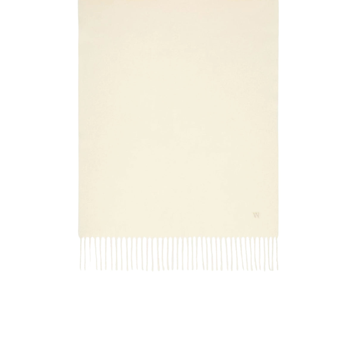 Stola in lana tinta unita - BIANCO