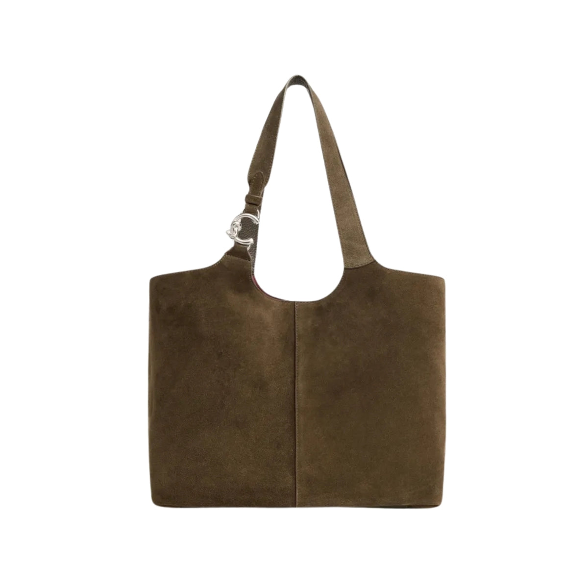Borsa C-Easy shopping bag in pelle - Fango