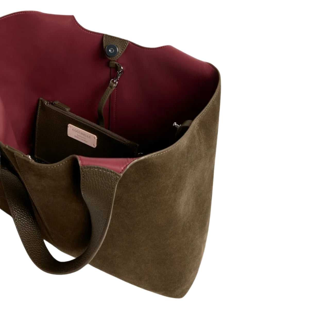 Borsa C-Easy shopping bag in pelle - Fango