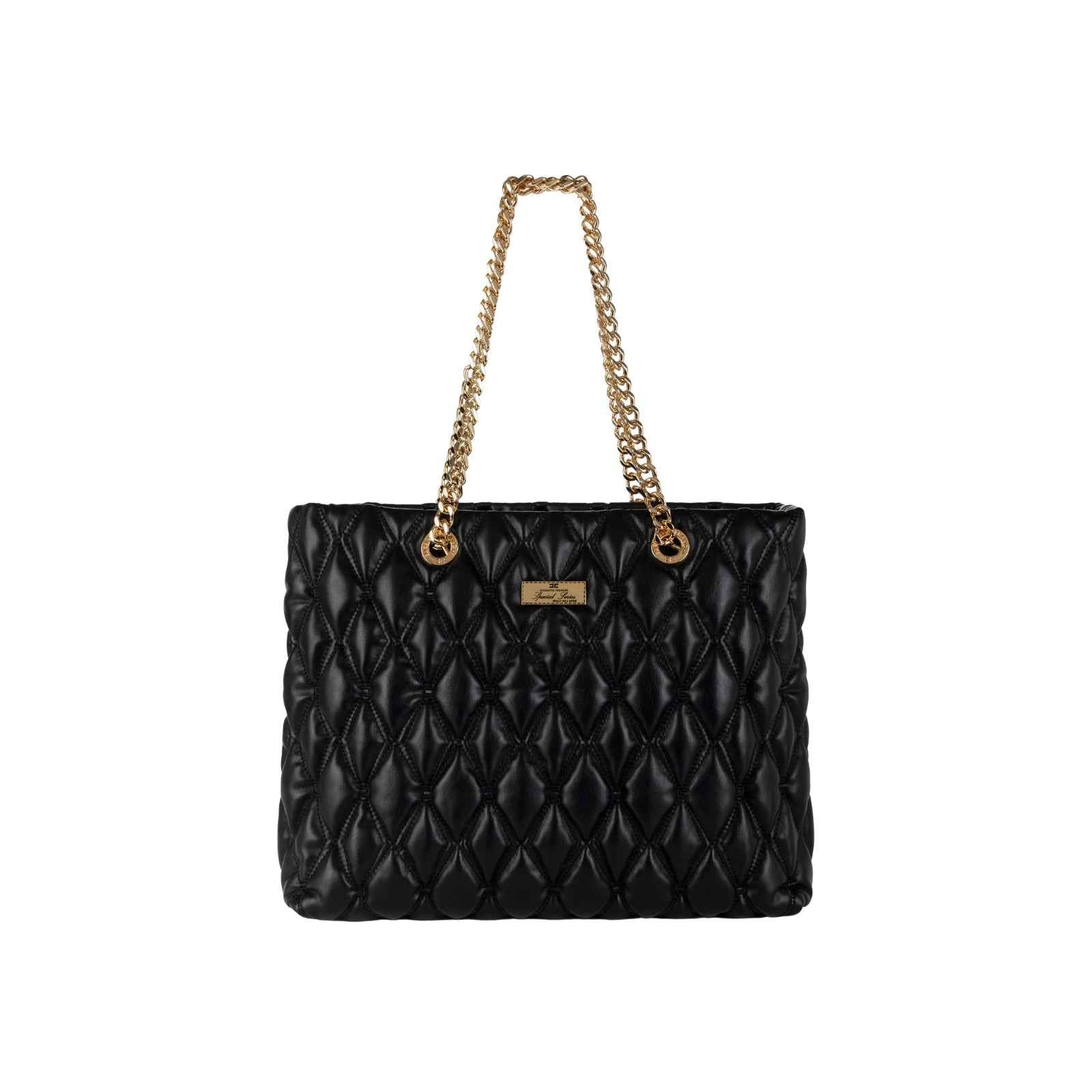 Borsa con lavorazione embossed - NERO