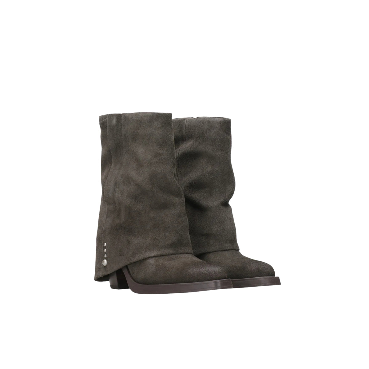 Stivaletto Jeff in pelle scamosciata Tex - Grigio