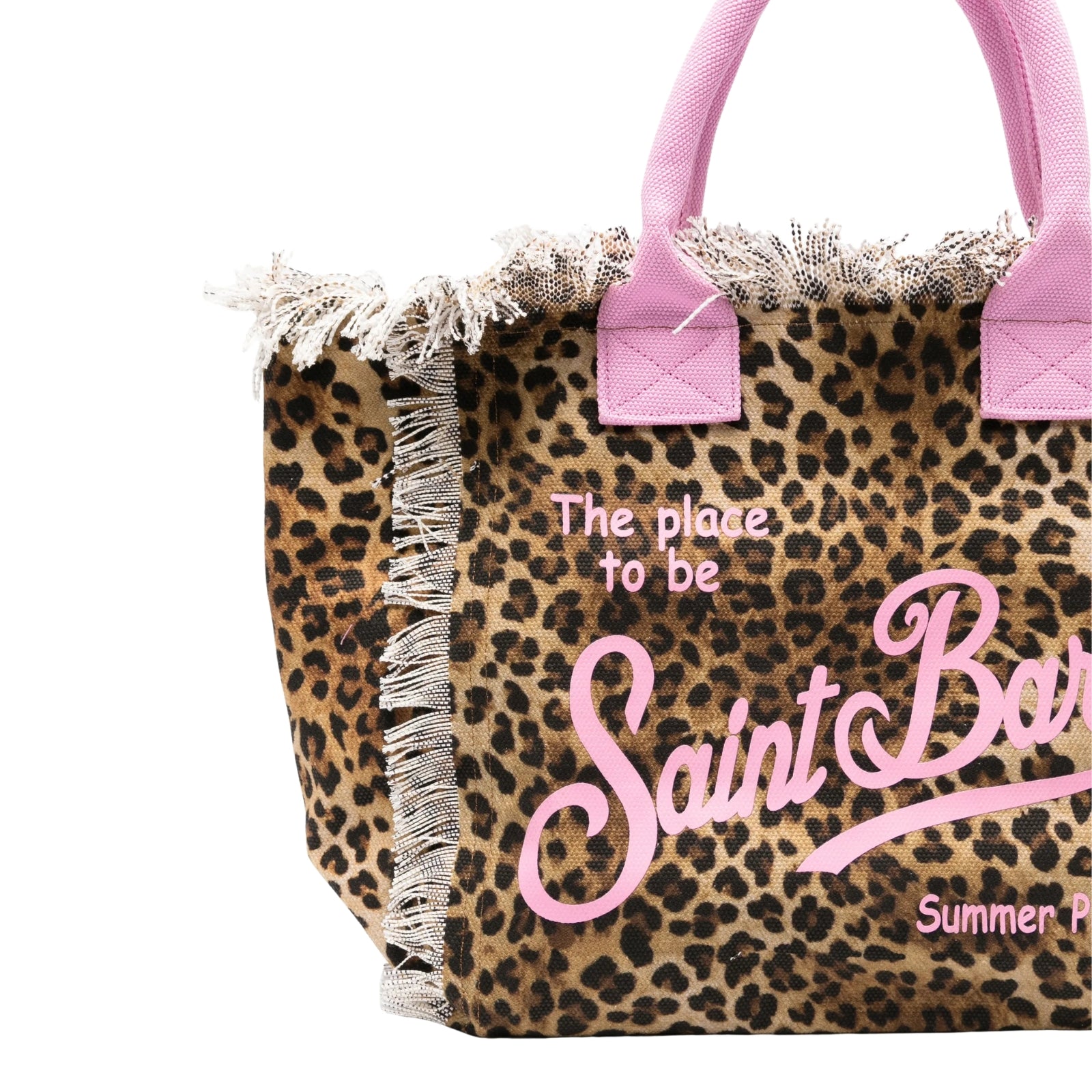 Borsa a spalla Vanity in canvas di cotone - LEOPARDATO