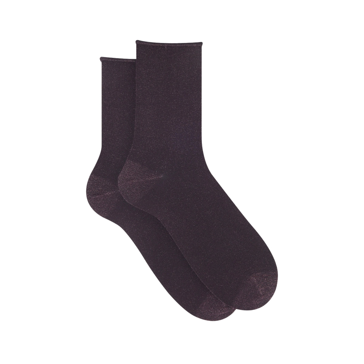 Calze corte da donna in cotone - Bordeau