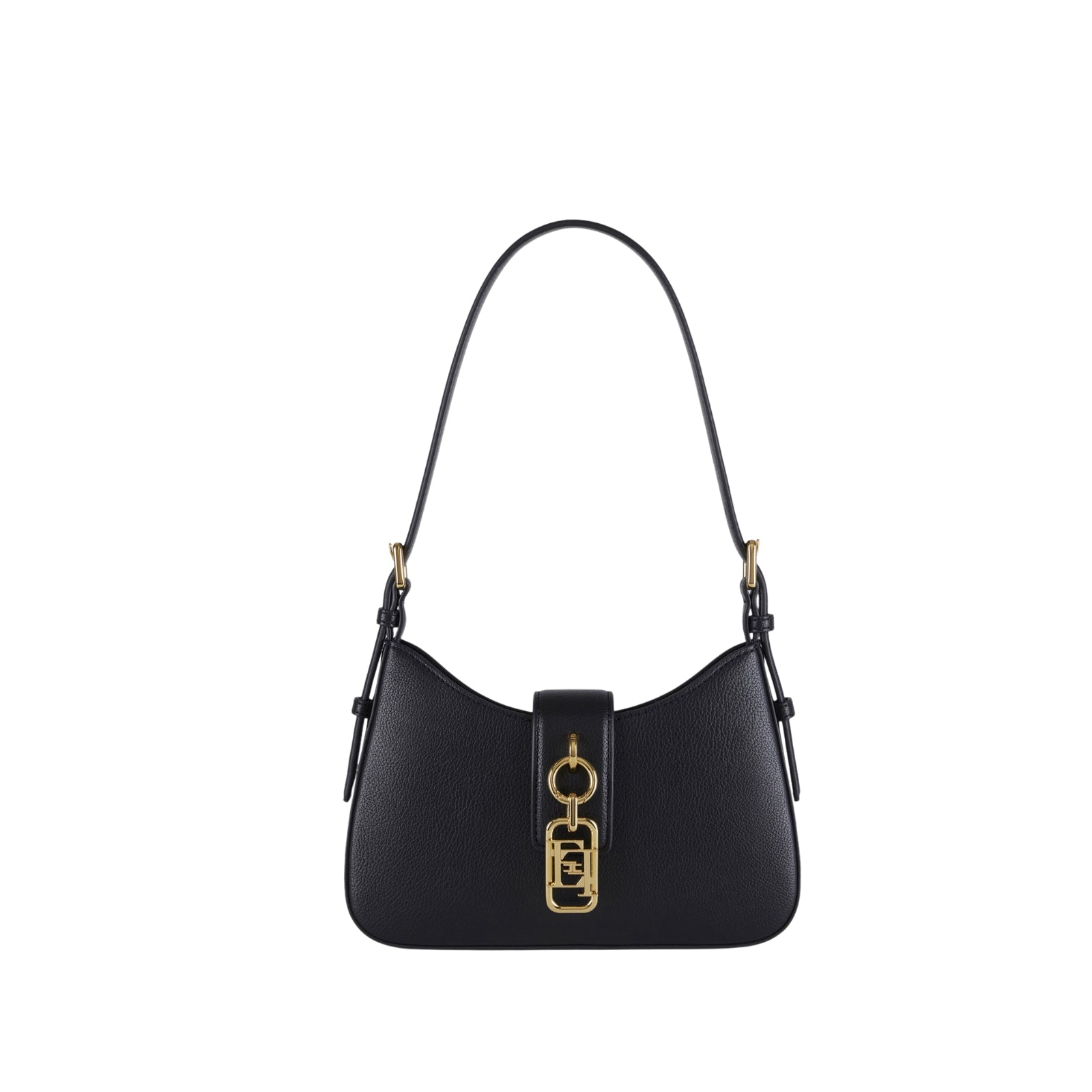 Hobo piccola con charm - NERO