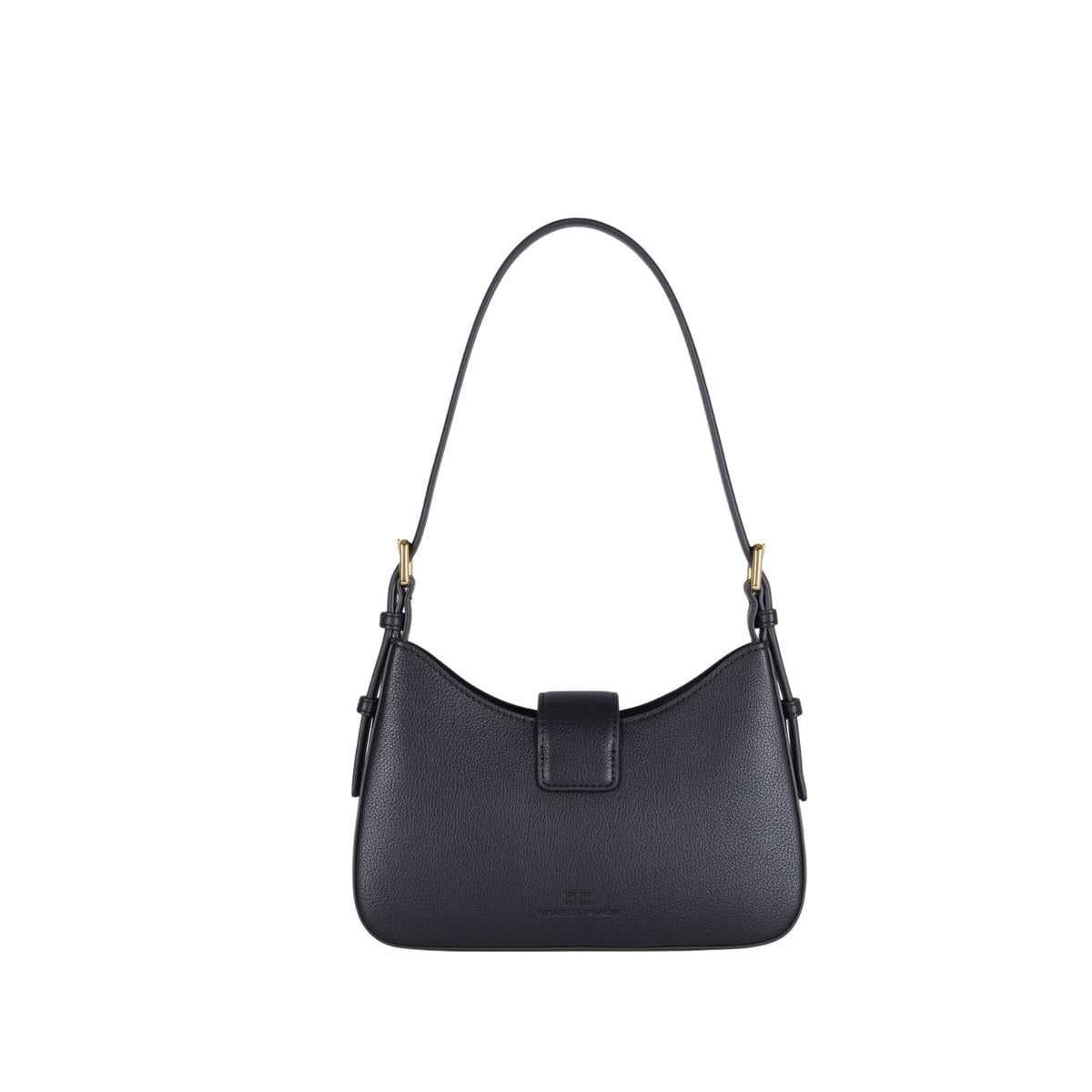 Borsa hobo piccola con charms - Nero