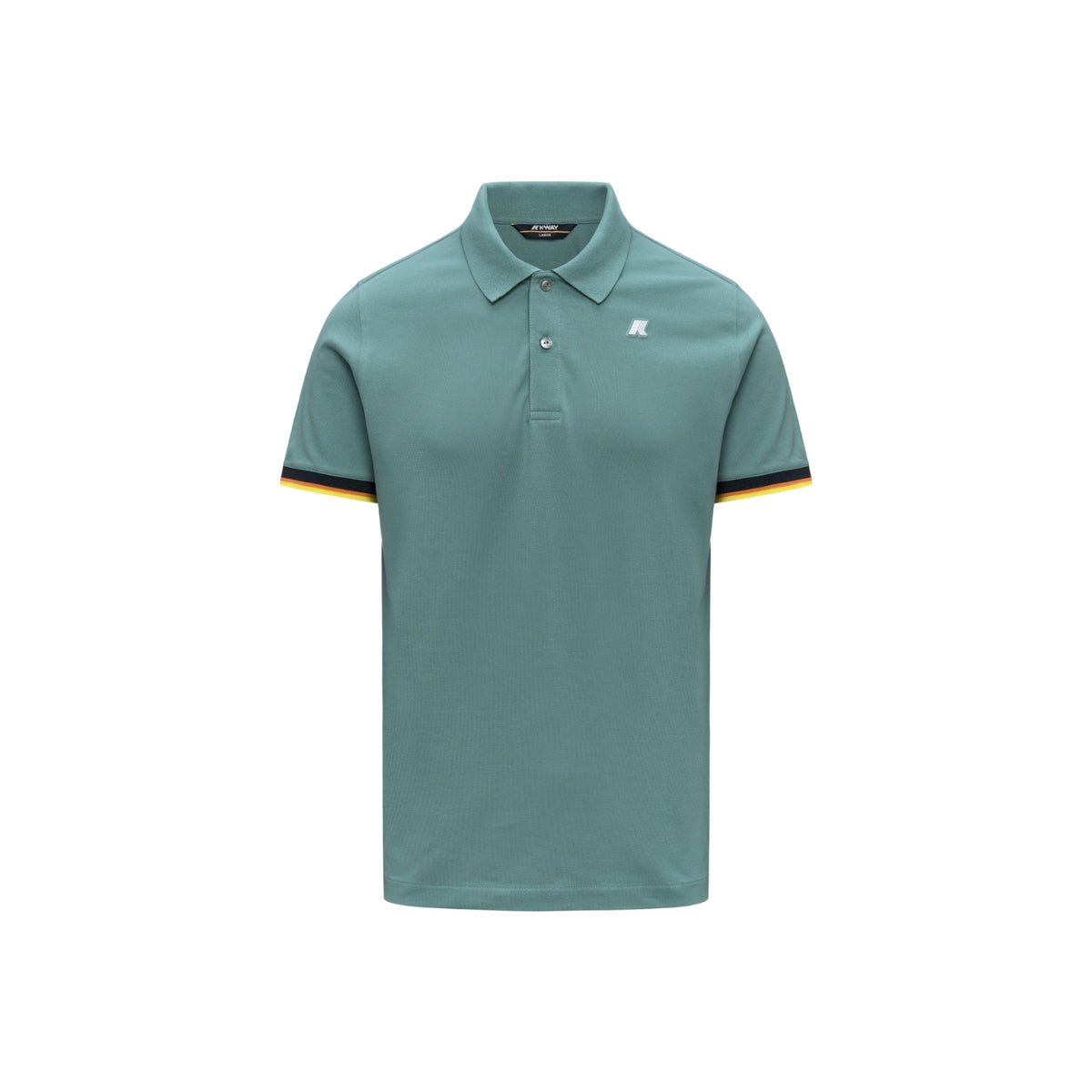 Polo Vincent in piquet di cotone stretch - Verde