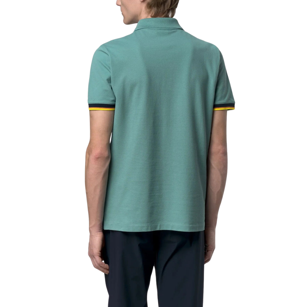 Polo Vincent in piquet di cotone stretch - Verde