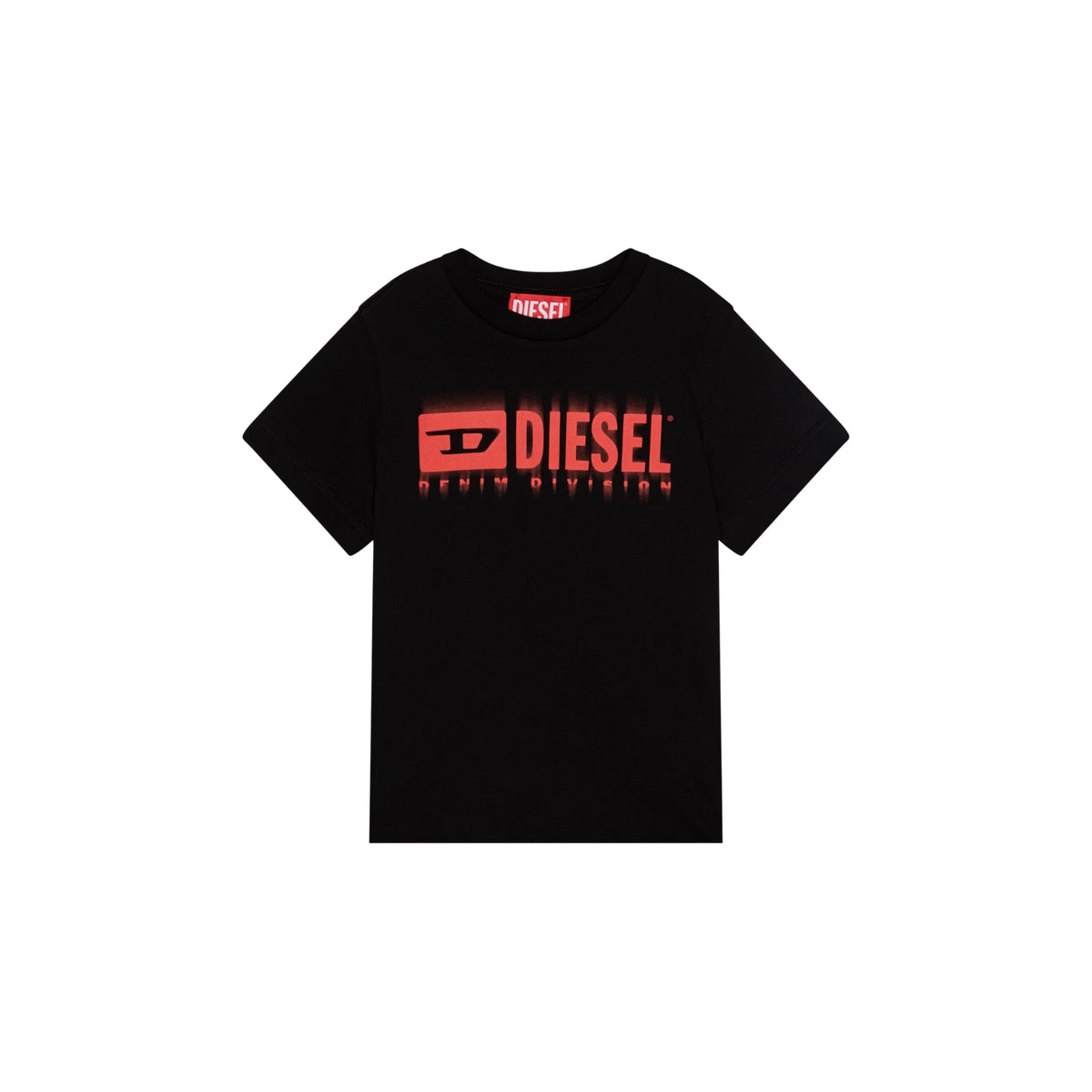 T-shirt bambino con maxi logo Denim Division - Nero