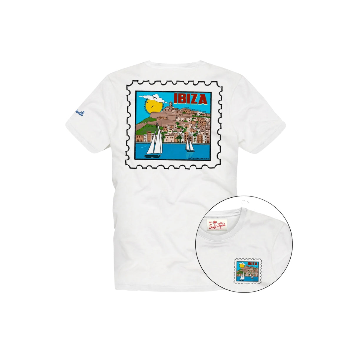 T-shirt Portofino in puro cotone - Blu