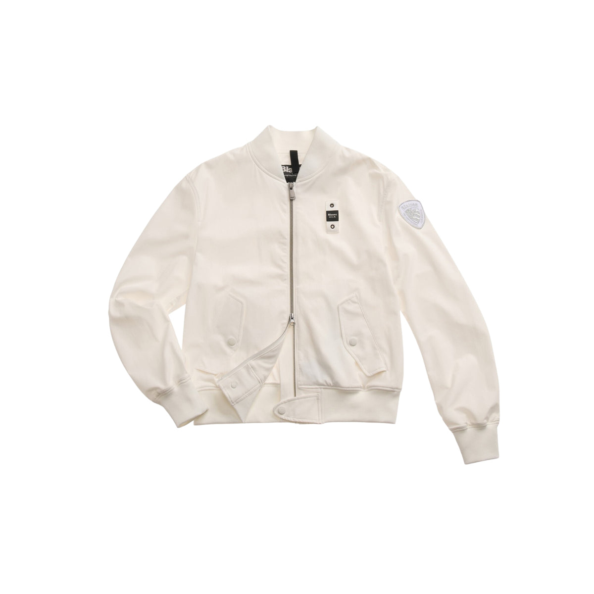 Bomber Darling in nylon elasticizzato - Bianco