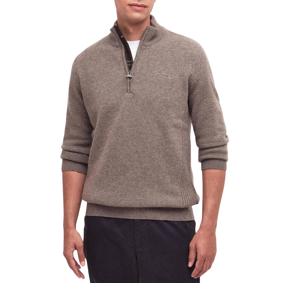 Maglione Holden half zip - Tortora