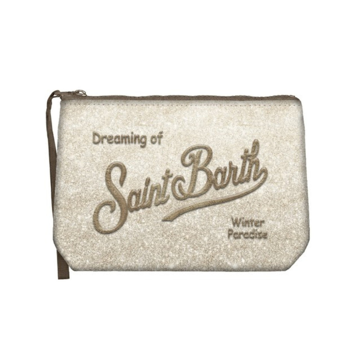 Pochette Scintillante e decisa: lurex nero per serate - Beige