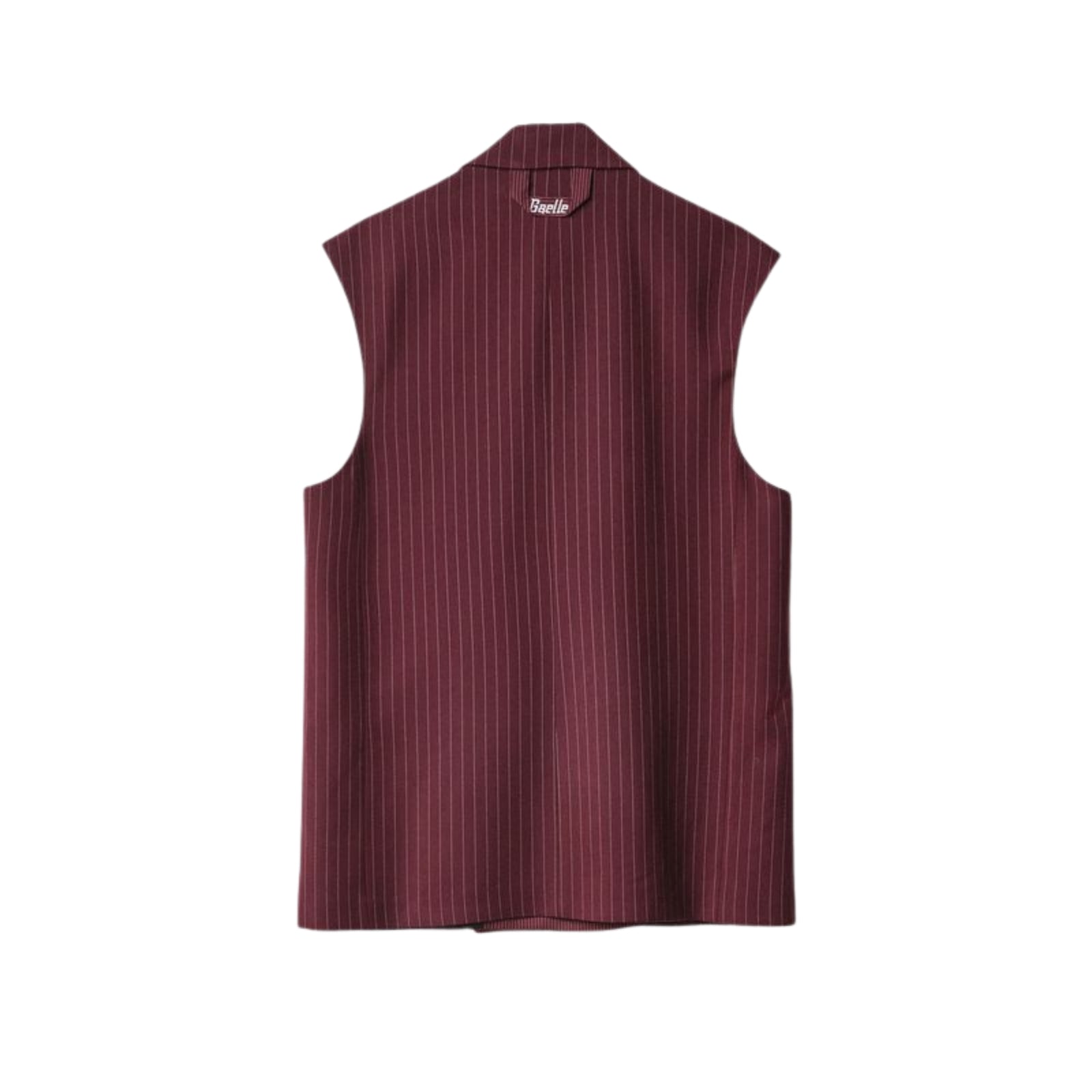 Gilet In Twill Gessato Doppiopetto Over