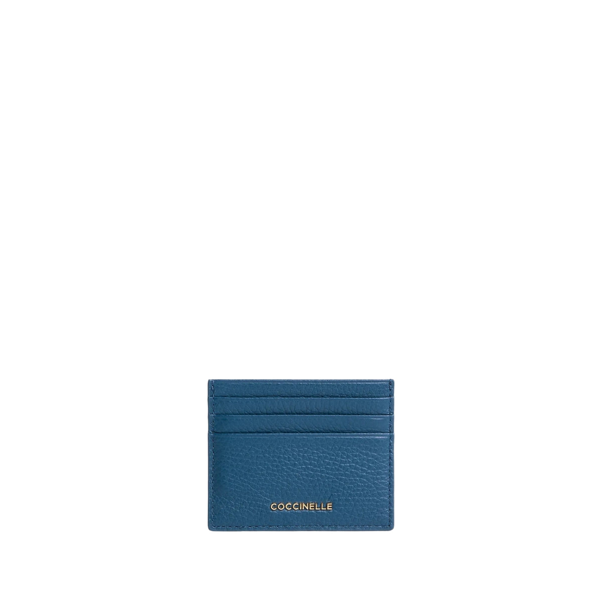 Portafoglio con patta linea Metallic - Blu