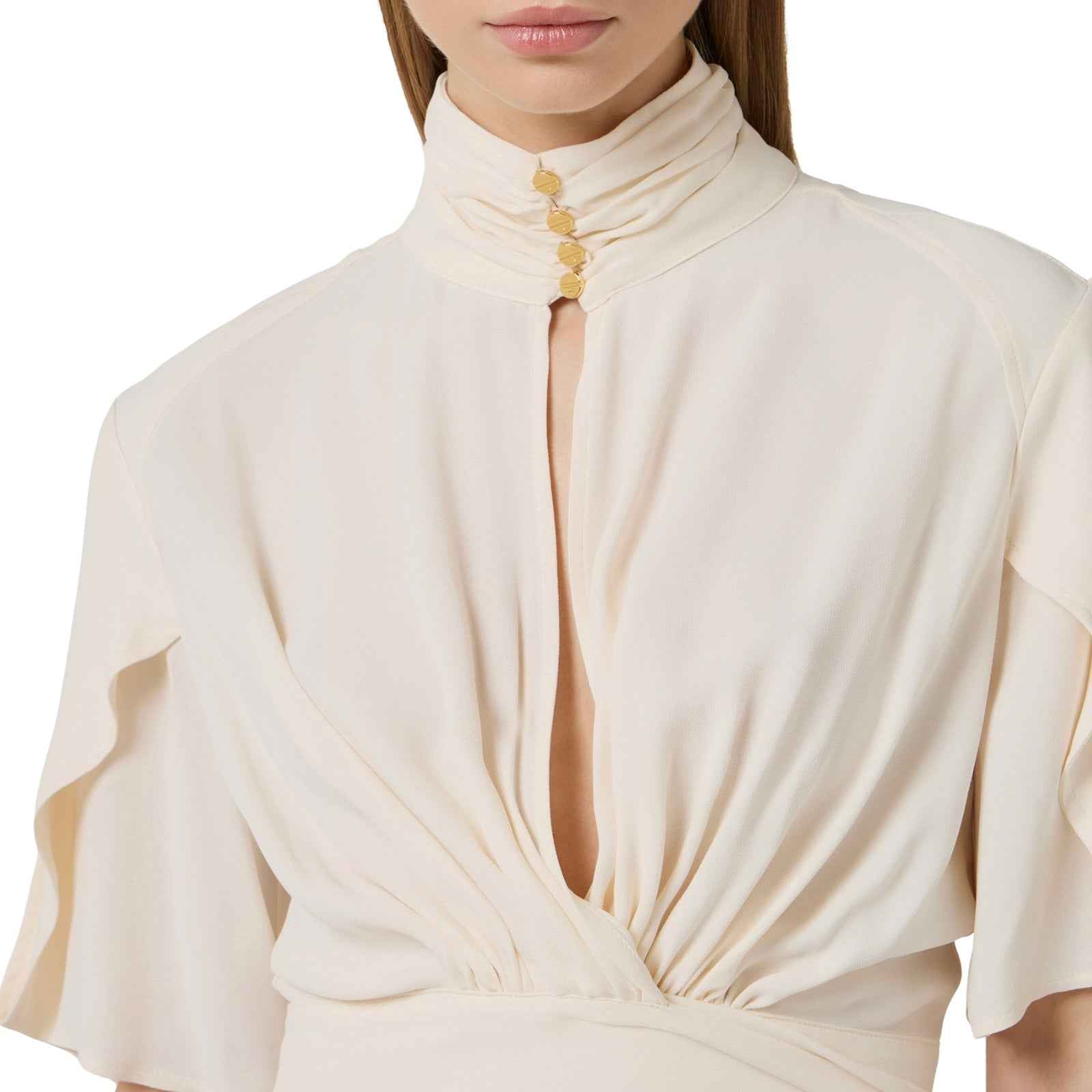 Blusa in georgette di viscosa