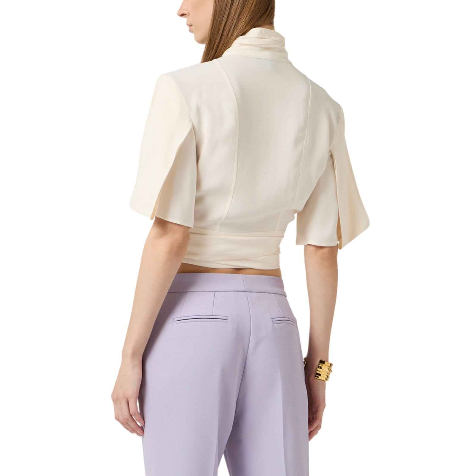 Blusa in georgette di viscosa