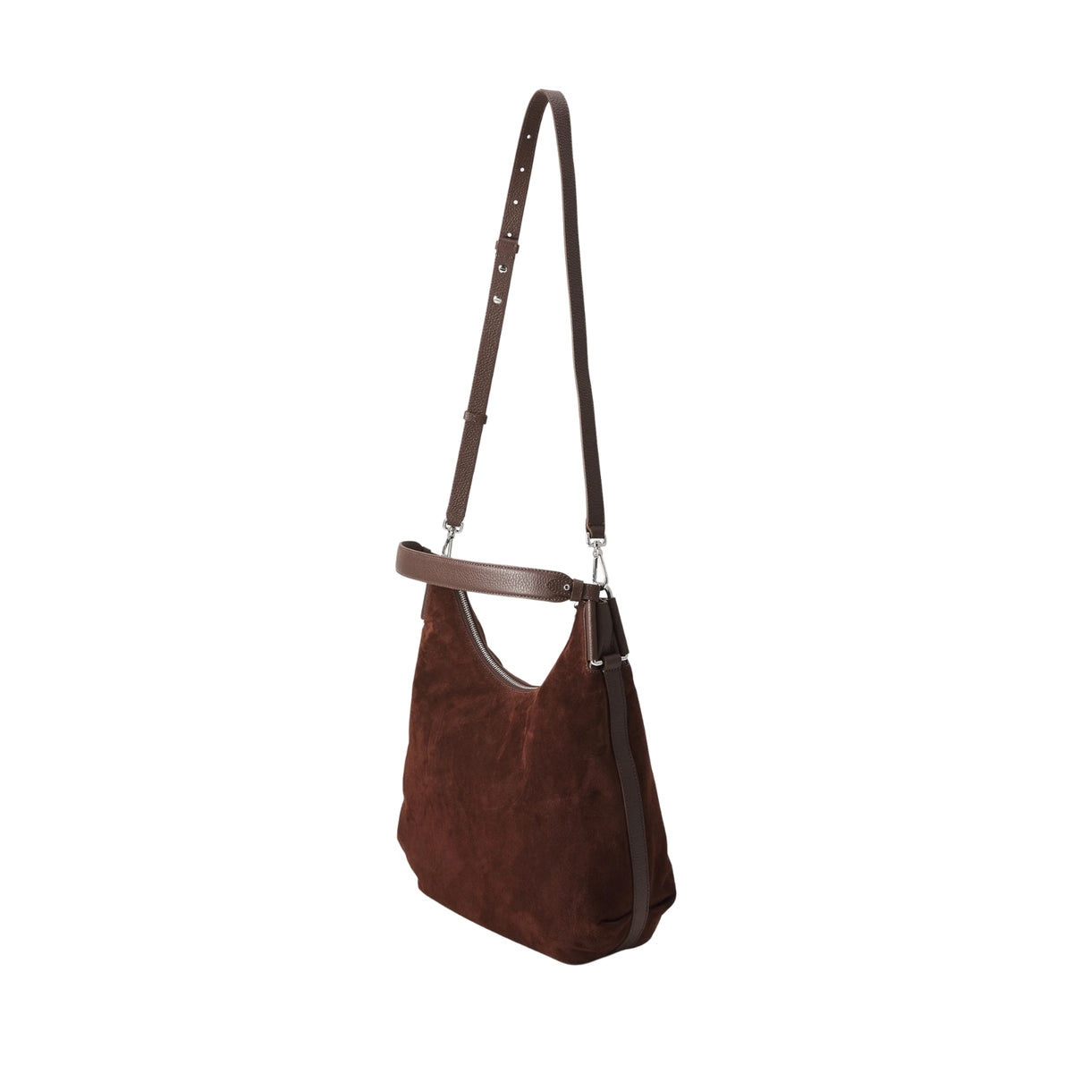 Borsa Rebekka medium dalla silhouette tondeggiante - Marrone