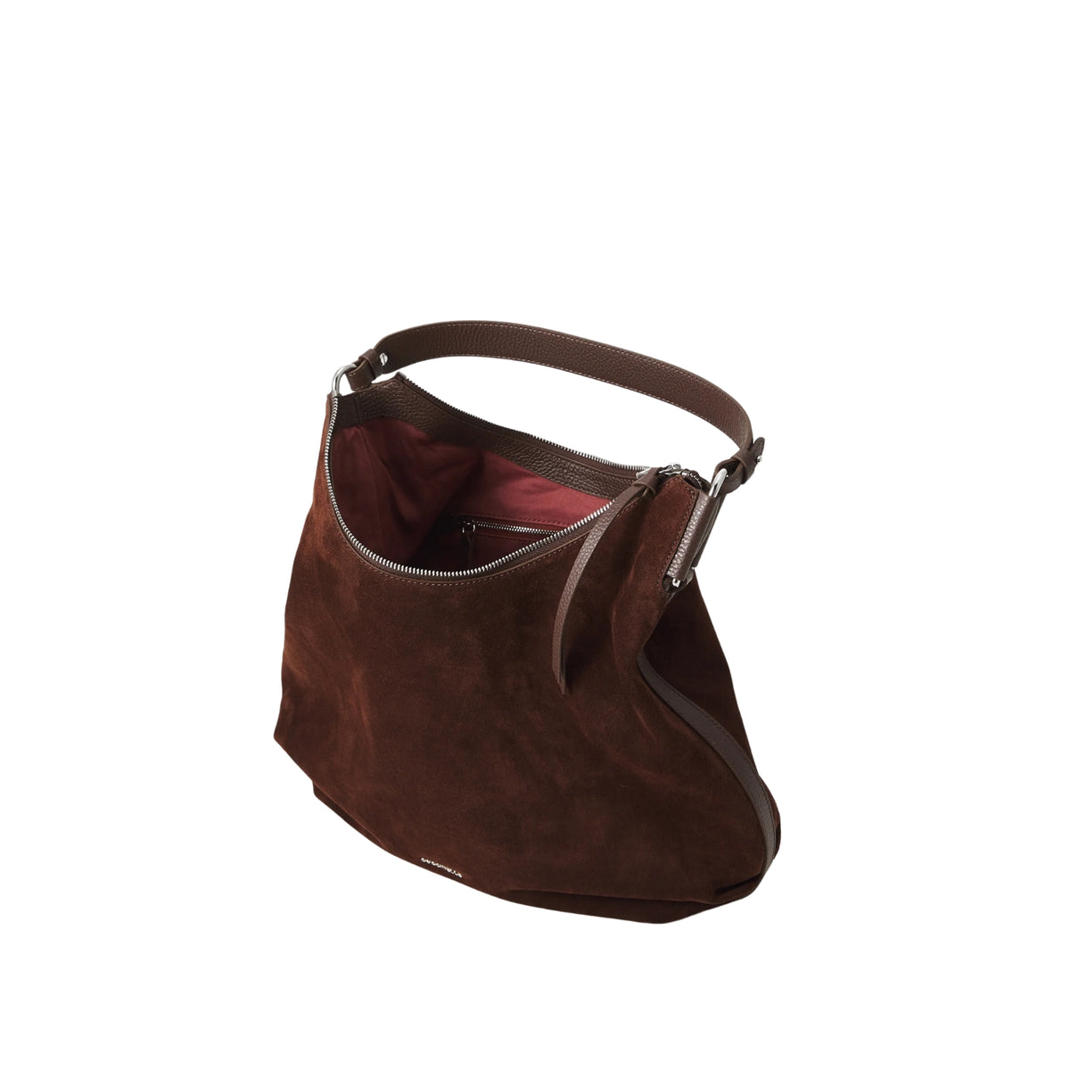 Borsa Rebekka medium dalla silhouette tondeggiante - Marrone