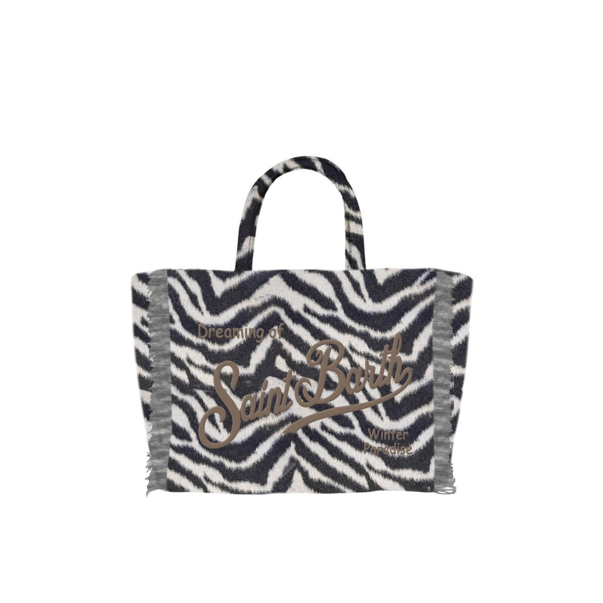 Vanity Mini Felt in misto lana leopardata - Zebra