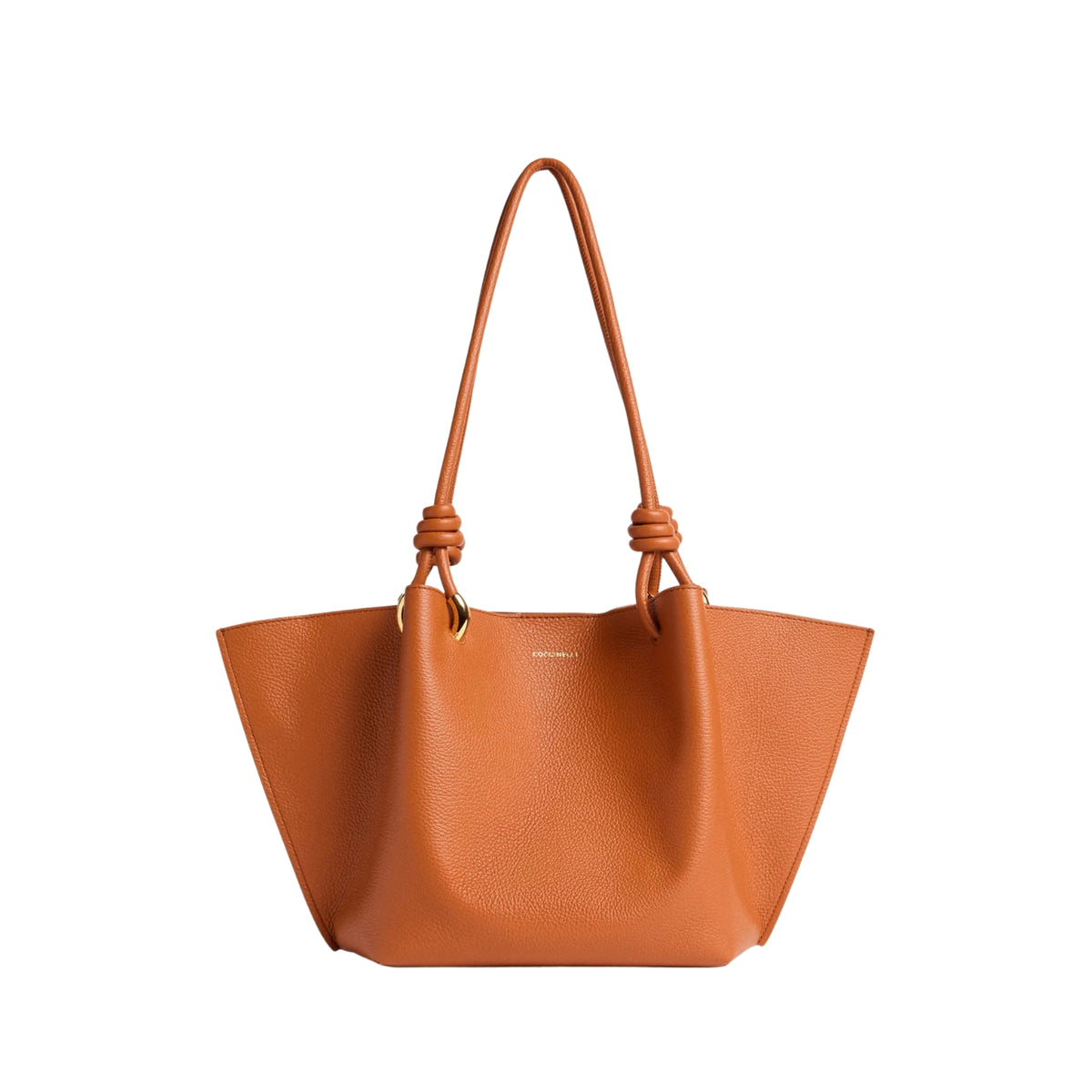 Borsa Finn in pelle e metallo - Tortora