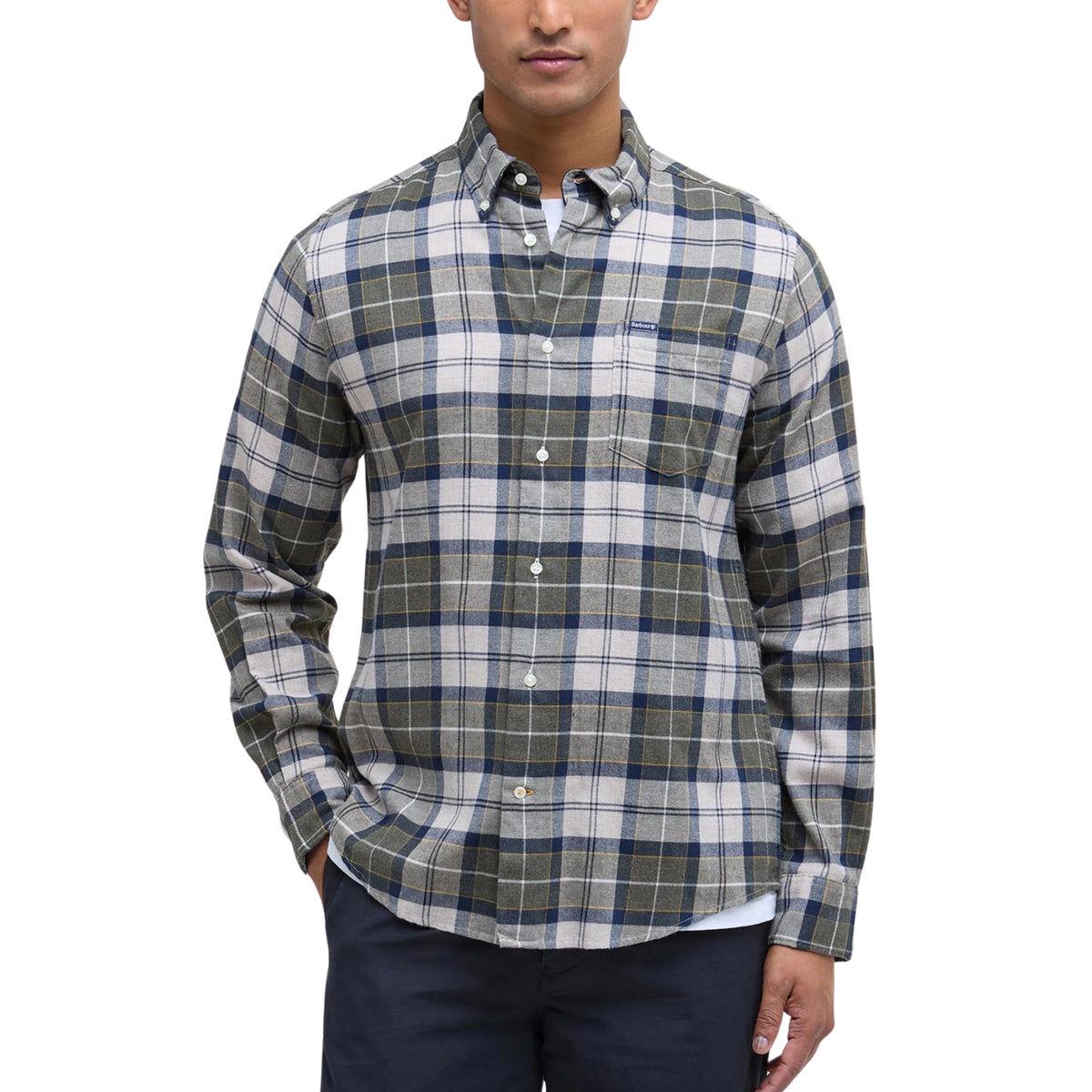 Camicia Fortrose check in cotone - Beige