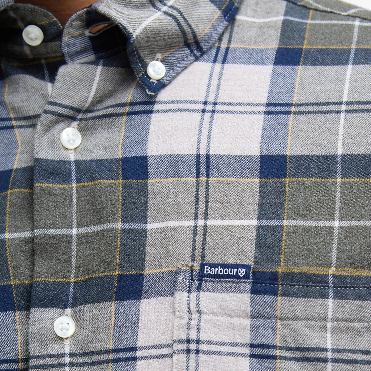Camicia Fortrose check in cotone - Beige