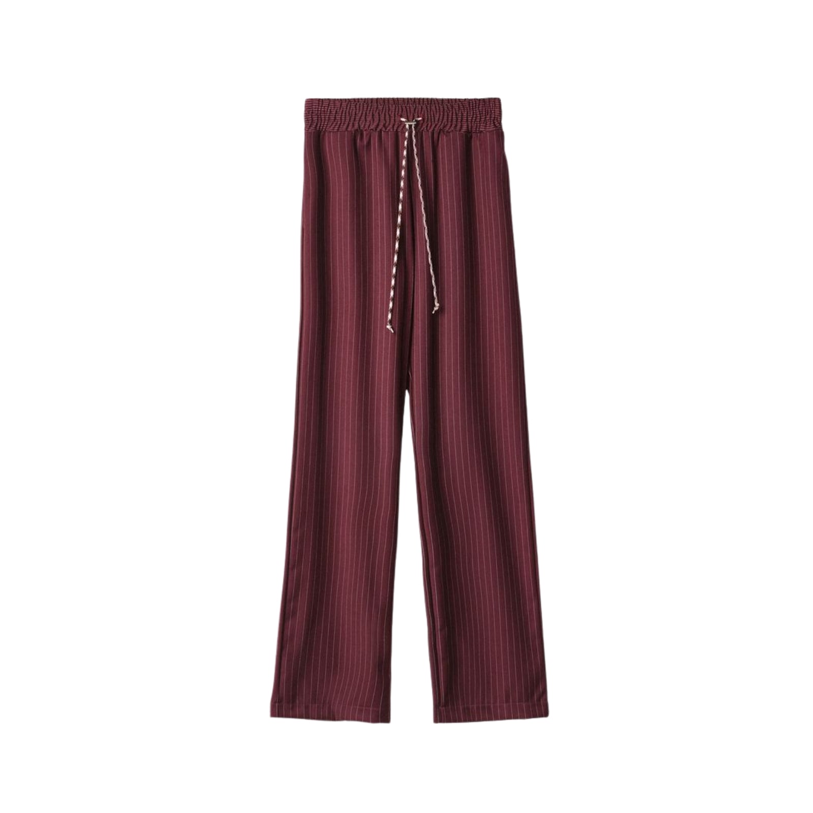 Pantalone Dritto Morbido Con Coulisse In Vita
