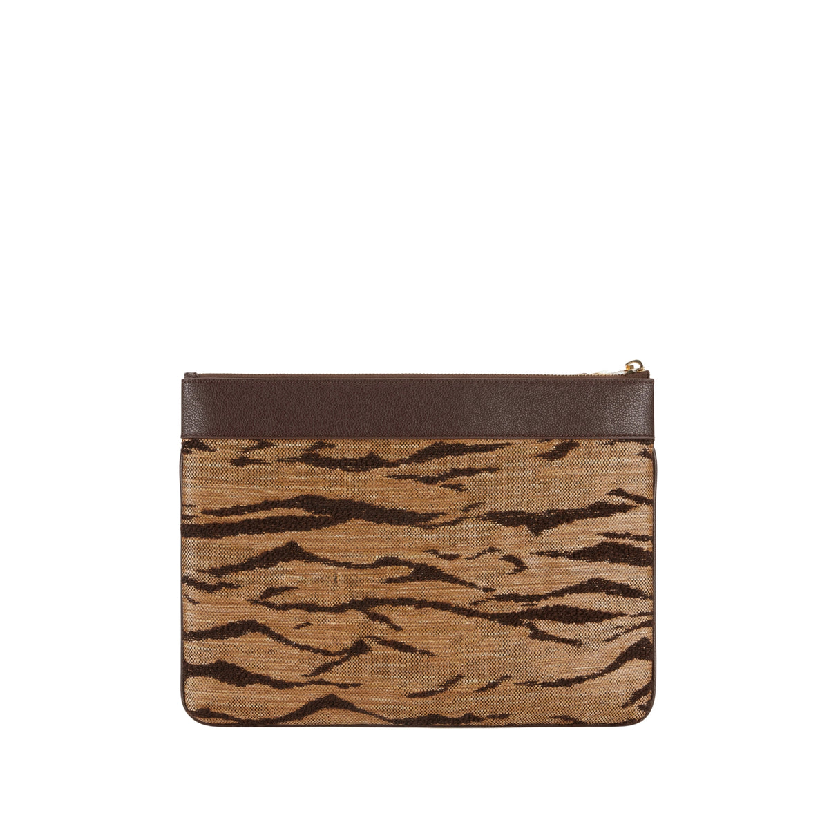 Borsa Pochette con stampa - Cammello