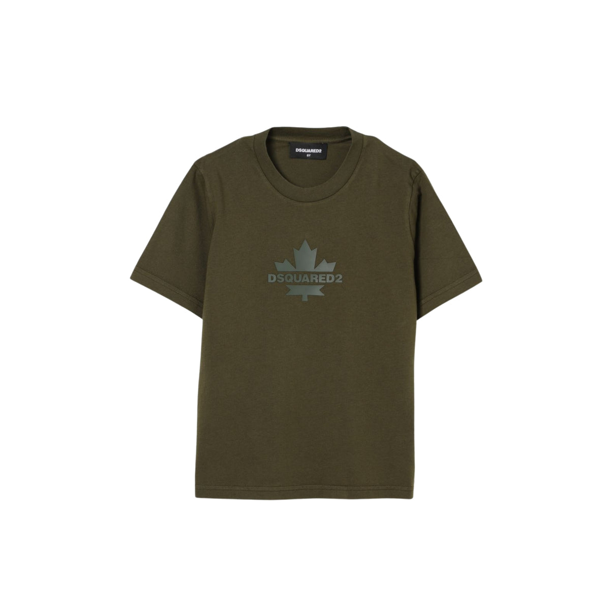 T-shirt con logo in rilievo - Verde militare