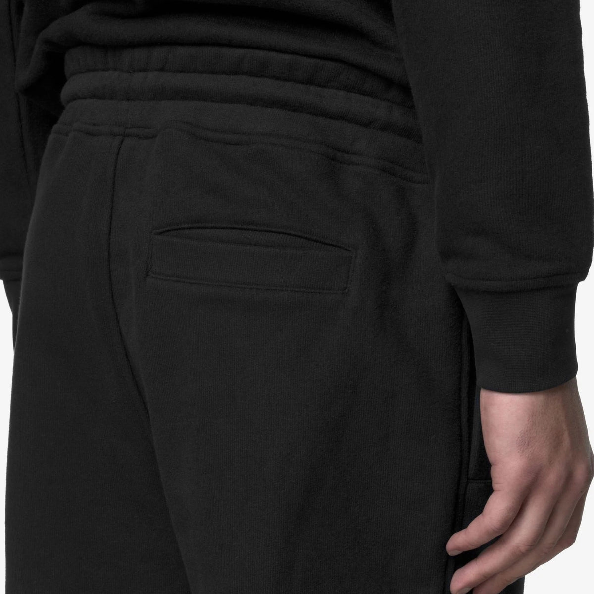 Pantaloni Mickyel Heavy Fleece-NERO