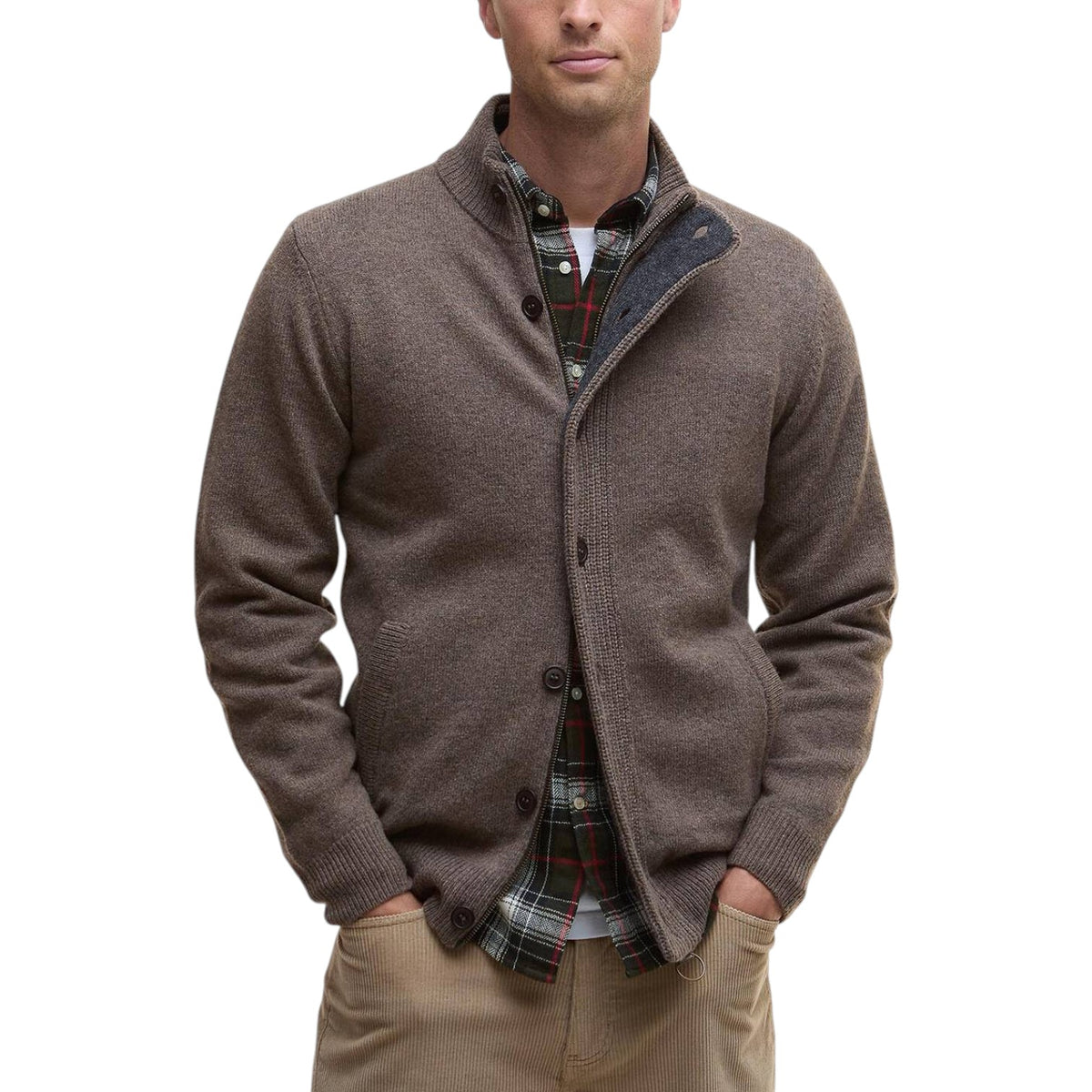 Maglione con zip Patch